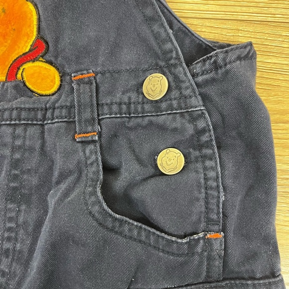 Vintage Disney Winnie the Pooh Overalls RETRO shorts Sz 18M Summer - Picture 4 of 7